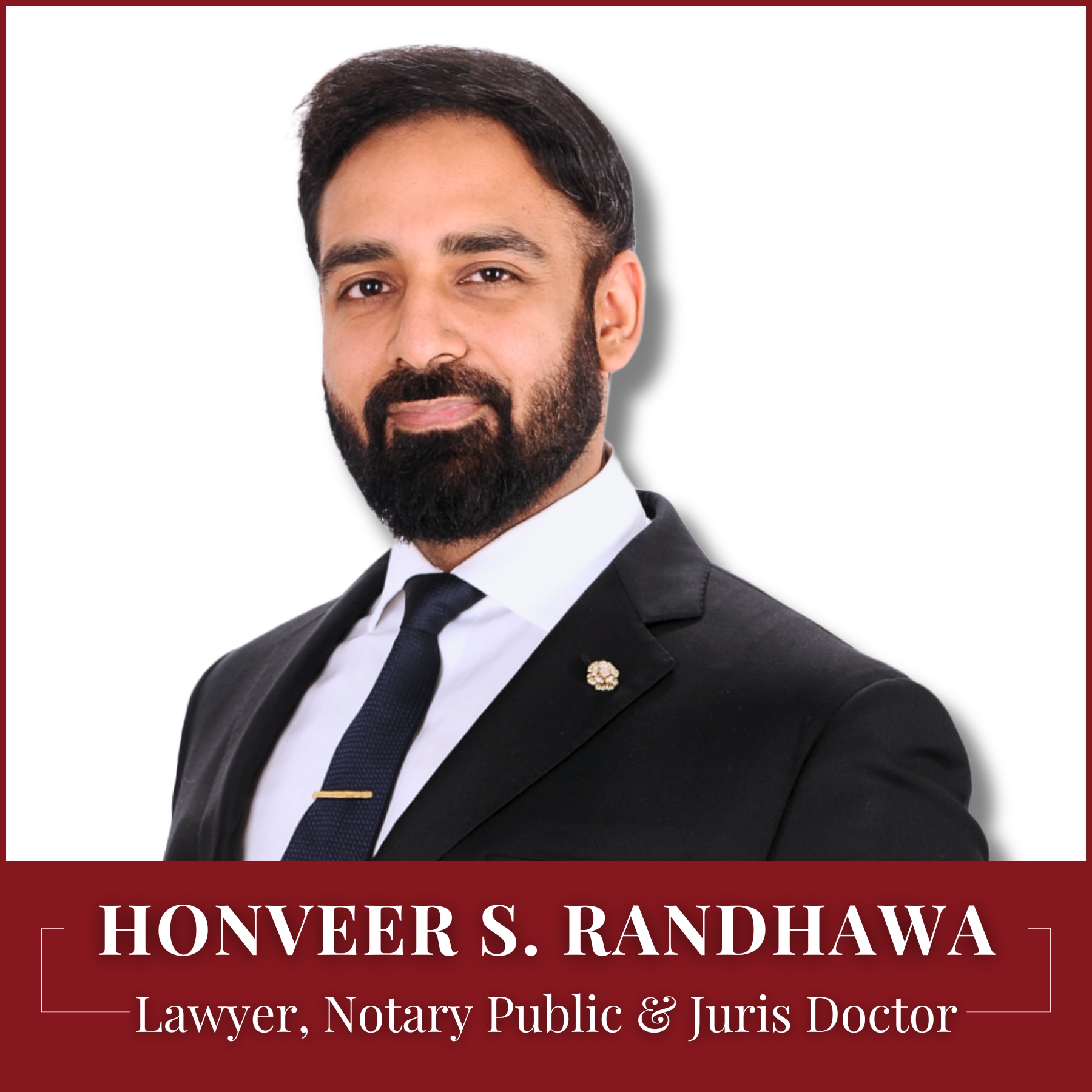 Honveer Randhawa, Punjabi speaking lawyer in Surrey, BC